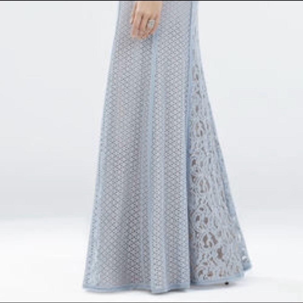 NWT! BCBG ARIELLA Lace Halter Dress Gown Light Blue | Women’s Size 4 - Picture 3 of 15